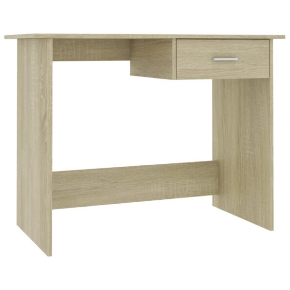 vidaXL Písací stôl, dub sonoma 100x50x76 cm, kompozitné drevo – Obrázok 2