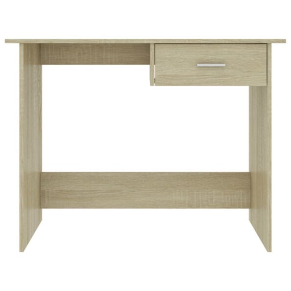 vidaXL Písací stôl, dub sonoma 100x50x76 cm, kompozitné drevo – Obrázok 4