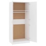 vidaXL Šatník, biely 80x52x180 cm, kompozitné drevo – Obrázok 5