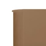 vidaXL 9-panelová zábrana proti vetru látková 1200x120 cm sivo-hnedá – Obrázok 4