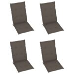 vidaXL Podložky na záhradné stoličky, vysoké operadlo 4 ks 120x50x3 cm – Obrázok 3