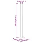 vidaXL Zaťahovacia bočná markíza na terasu 170x300 cm, hnedá – Obrázok 9