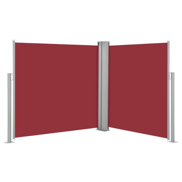 vidaXL Zaťahovacia bočná markíza, červená 100x600 cm – Obrázok 2