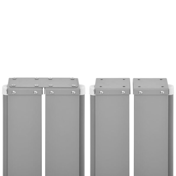 vidaXL Zaťahovacia bočná markíza, červená 100x600 cm – Obrázok 9