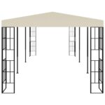 vidaXL Altánok krémový 3x6 m – Obrázok 4