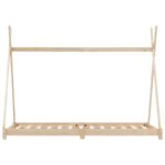 vidaXL Detský posteľný rám 70x140 cm borovicový masív – Obrázok 3