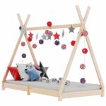 vidaXL Detský posteľný rám masívne borovicové drevo 90x200 cm