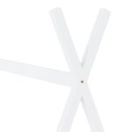 vidaXL Detský posteľný rám biely 90x200 cm borovicový masív – Obrázok 5