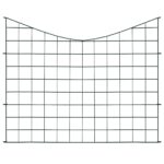 vidaXL Záhradný plot s oblúkom nadol 77,5x64 cm, zelený – Obrázok 2
