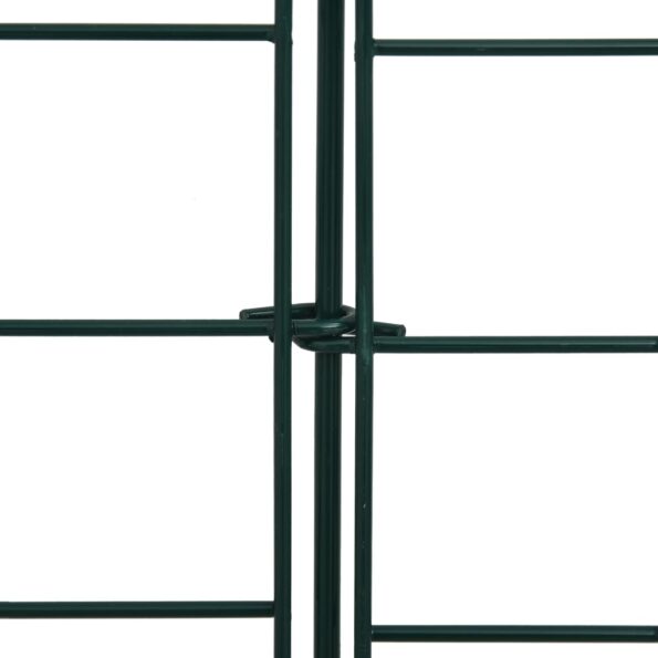 vidaXL Záhradný plot s oblúkom nadol 77,5x64 cm, zelený – Obrázok 5