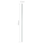 vidaXL Záhradný plot s oblúkom nadol 77,5x64 cm, zelený – Obrázok 8