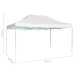 vidaXL Profesionálny skladací párty stan biely 280x410x315 cm oceľový – Obrázok 5