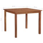 vidaXL Záhradný stôl 85x85x74 cm akáciový masív – Obrázok 4