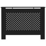 vidaXL Kryt na radiátor čierny 112x19x81,5 cm MDF – Obrázok 3