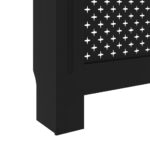 vidaXL Kryt na radiátor čierny 112x19x81,5 cm MDF – Obrázok 7