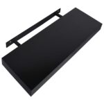 vidaXL Plávajúce nástenné police 2 ks čierne 40x20x3,8 cm – Obrázok 4