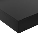 vidaXL Plávajúce nástenné police 2 ks čierne 80x20x3,8 cm – Obrázok 5