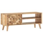 vidaXL TV skrinka 100x30x40 cm masívne akáciové drevo – Obrázok 11