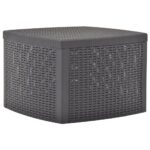 vidaXL Príručný stolík, farba mokka 54x54x36,5 cm, plast