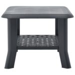 vidaXL Konferenčný stolík, antracitový 90x60x46 cm, plast – Obrázok 4