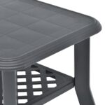vidaXL Konferenčný stolík, antracitový 90x60x46 cm, plast – Obrázok 5