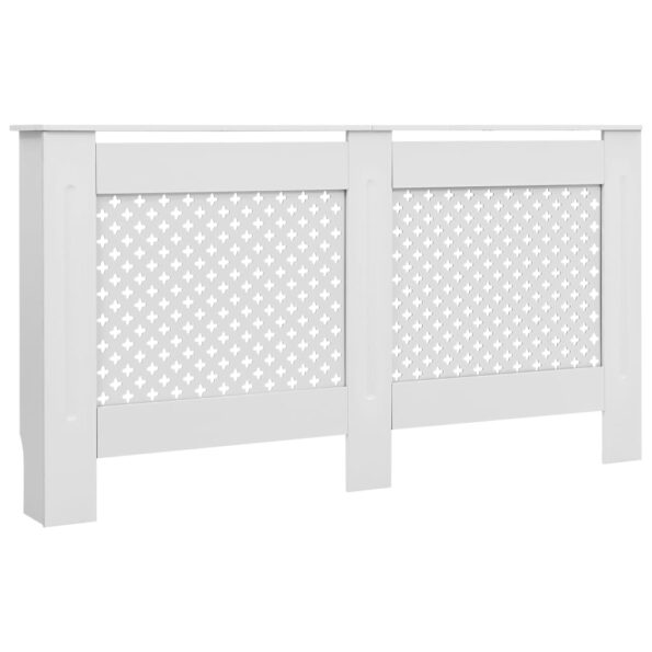 vidaXL Kryty na radiátor 2 ks, biele 152x19x81,5 cm, MDF – Obrázok 3