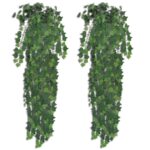 vidaXL Umelý brečtan 4 ks zelený 90 cm – Obrázok 2
