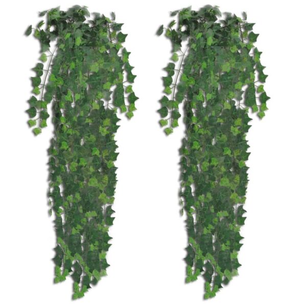 vidaXL Umelý brečtan 4 ks zelený 90 cm – Obrázok 2