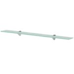 vidaXL Nástenná polička 2 ks sklo 90x20 cm 8 mm – Obrázok 2