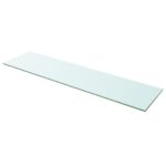 vidaXL Poličky 2 ks panel z priehľadného skla 100x25 cm – Obrázok 2