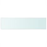 vidaXL Poličky 2 ks panel z priehľadného skla 100x25 cm – Obrázok 3