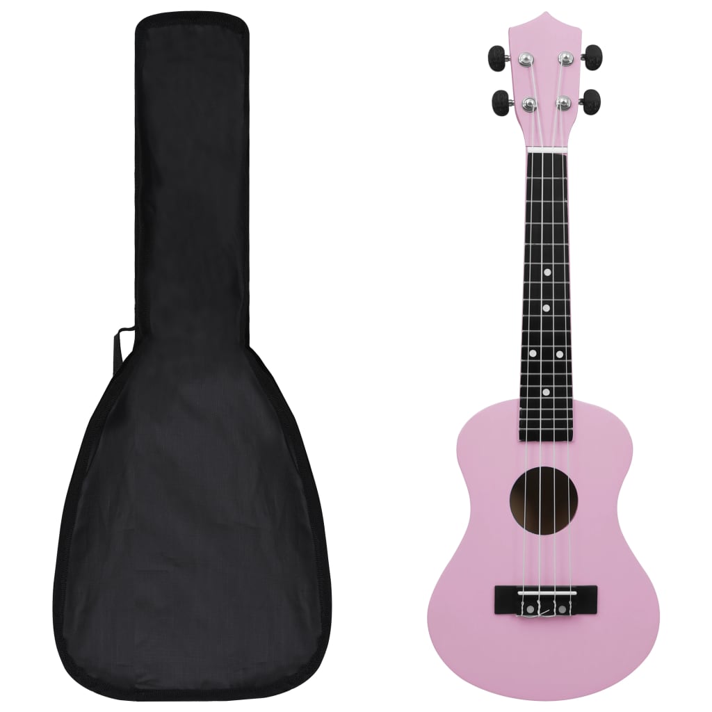 VXL8719883885698_a_en_hd_1.jpg vidaXL Sopránové ukulele s taškou pre deti ružové 23" – Obrázok 1