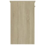vidaXL Písací stôl, dub sonoma 90x45x76 cm, kompozitné drevo – Obrázok 5