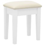 vidaXL Toaletný stolík so stoličkou biely 65x36x128 cm drevo paulovnie MDF – Obrázok 9