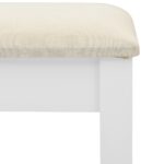 vidaXL Toaletný stolík so stoličkou biely 65x36x128 cm drevo paulovnie MDF – Obrázok 10