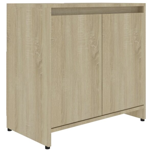 vidaXL Skrinka do kúpeľne, dub sonoma 60x33x61 cm, kompozitné drevo – Obrázok 2