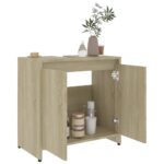 vidaXL Skrinka do kúpeľne, dub sonoma 60x33x61 cm, kompozitné drevo – Obrázok 4