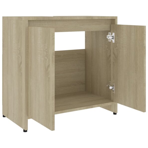 vidaXL Skrinka do kúpeľne, dub sonoma 60x33x61 cm, kompozitné drevo – Obrázok 7