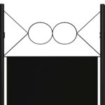 vidaXL Paraván so 6 panelmi, čierny 240x180 cm – Obrázok 5