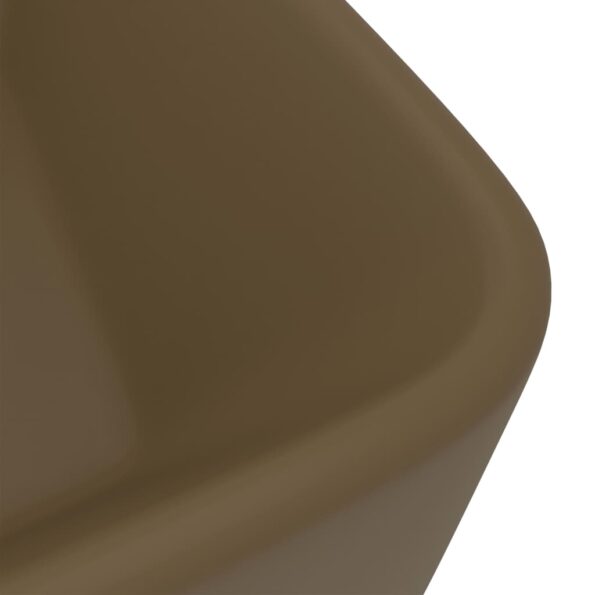 vidaXL Luxusné umývadlo matné krémové 41x30x12 cm keramické – Obrázok 5
