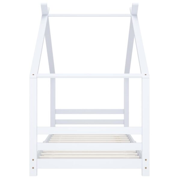 vidaXL Rám detskej postele biely 90x200 cm borovicový masív – Obrázok 4