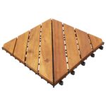 vidaXL Podlahové dlaždice 10 ks 30x30 cm masívne akáciové drevo – Obrázok 2