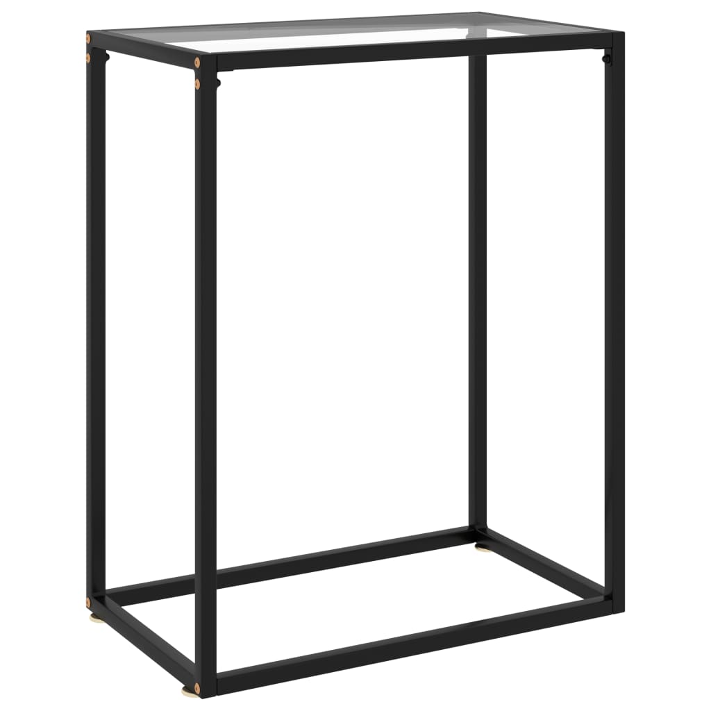 VXL8720286057315_a_en_hd_1.jpg vidaXL Konzolový stolík priehľadný 60x35x75 cm tvrdené sklo – Obrázok 1
