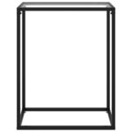 vidaXL Konzolový stolík priehľadný 60x35x75 cm tvrdené sklo – Obrázok 2