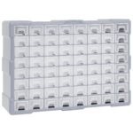 vidaXL Organizér so 64 zásuvkami 52x16x37,5 cm