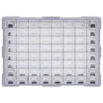 vidaXL Organizér so 64 zásuvkami 52x16x37,5 cm – Obrázok 5