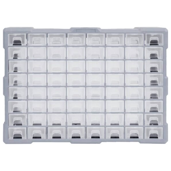 vidaXL Organizér so 64 zásuvkami 52x16x37,5 cm – Obrázok 5