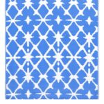 vidaXL Vonkajší koberec ARAKIL modro-biely 160x230 cm PP – Obrázok 4