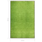 vidaXL Rohožka, prateľná, zelená 120x180 cm – Obrázok 6