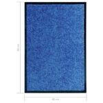 vidaXL Rohožka, prateľná, modrá 40x60 cm – Obrázok 6